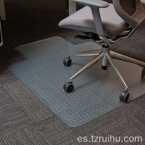 Silla de juego Mat rectángulo silla de vinilo transparente